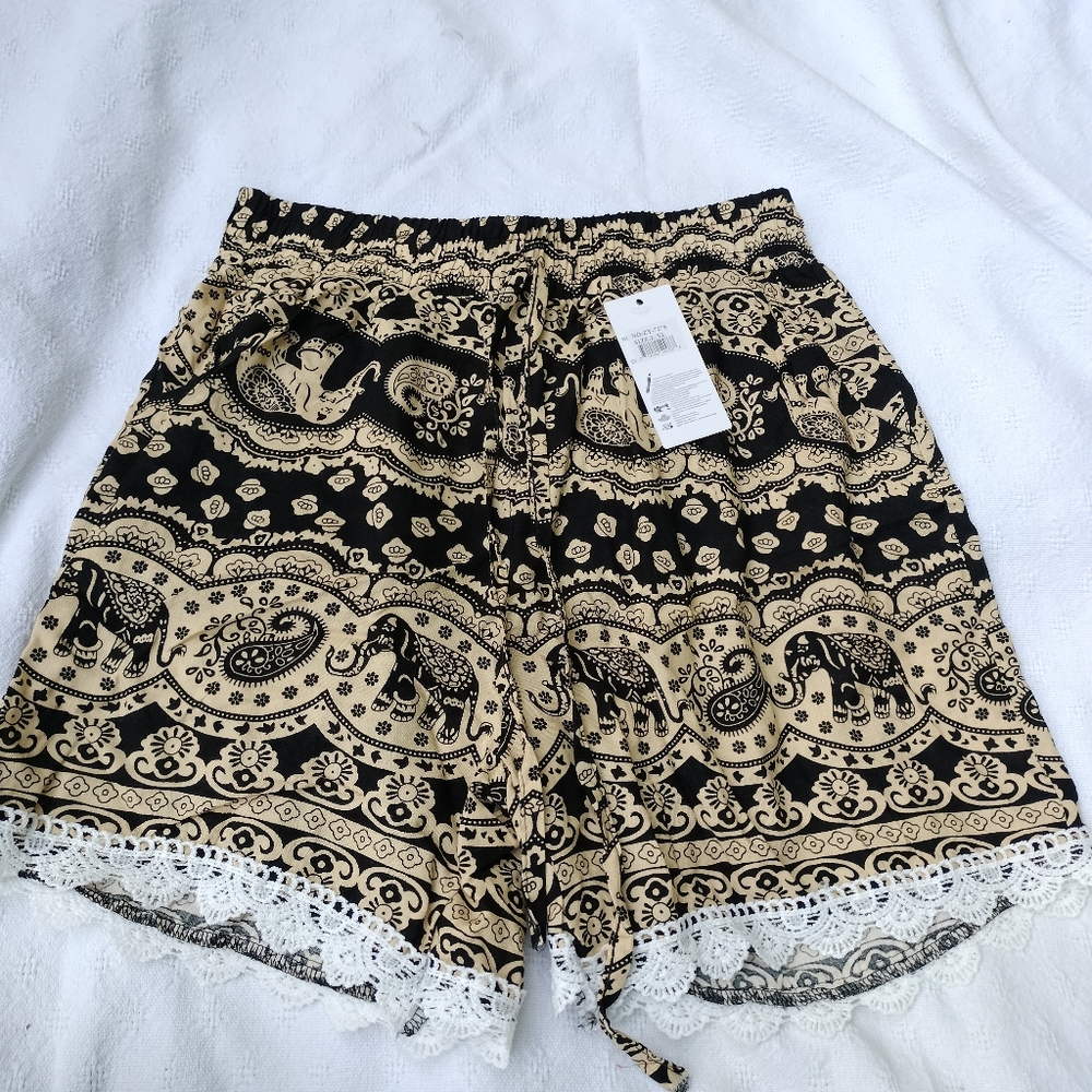Boho Elephant Shorts
